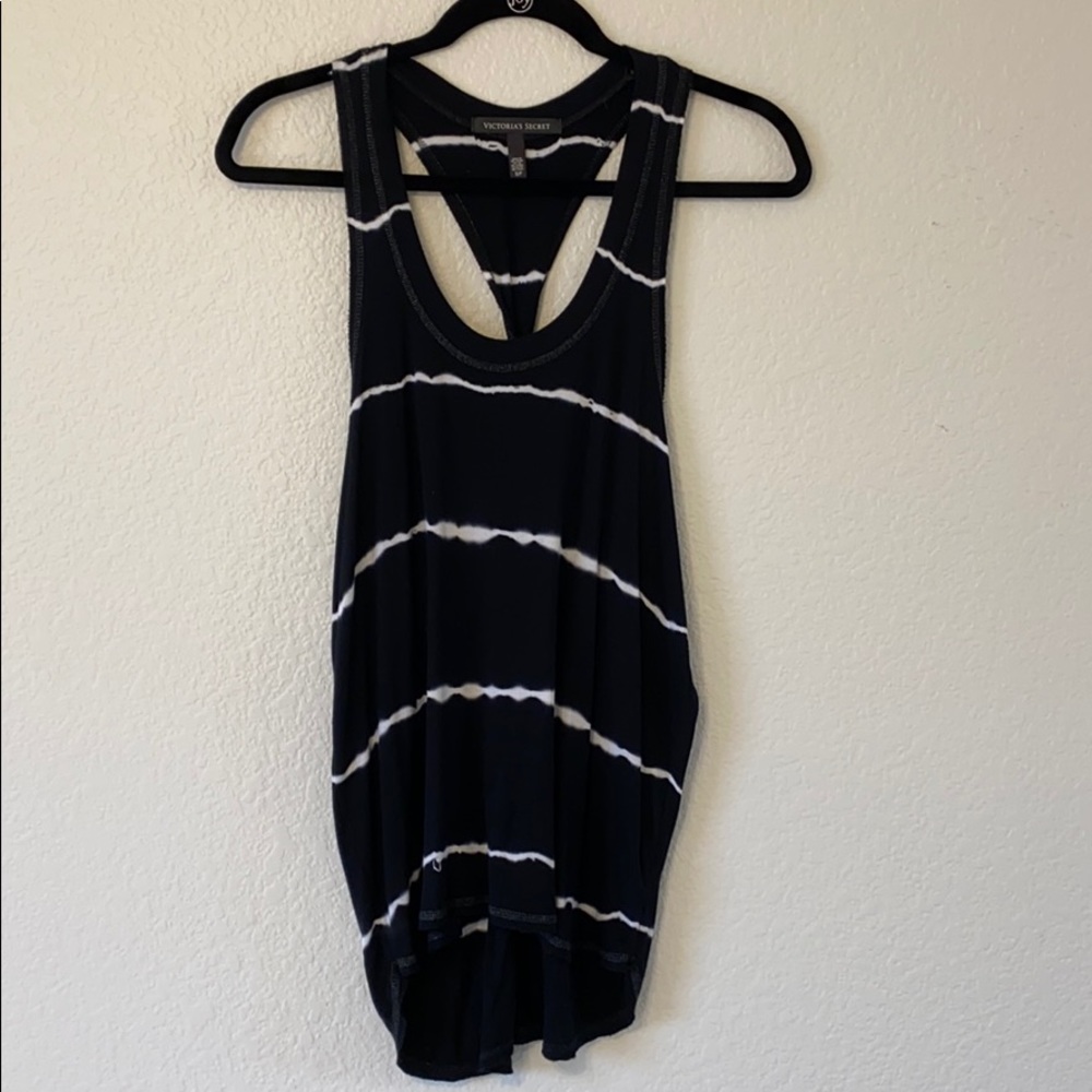 Victoria’s Secret Black and White Striped Tank Top